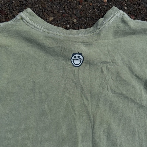 Life Is Good Light Sage Long Sleeve Tee with Small Navy Graphic - Picture 6 of 6